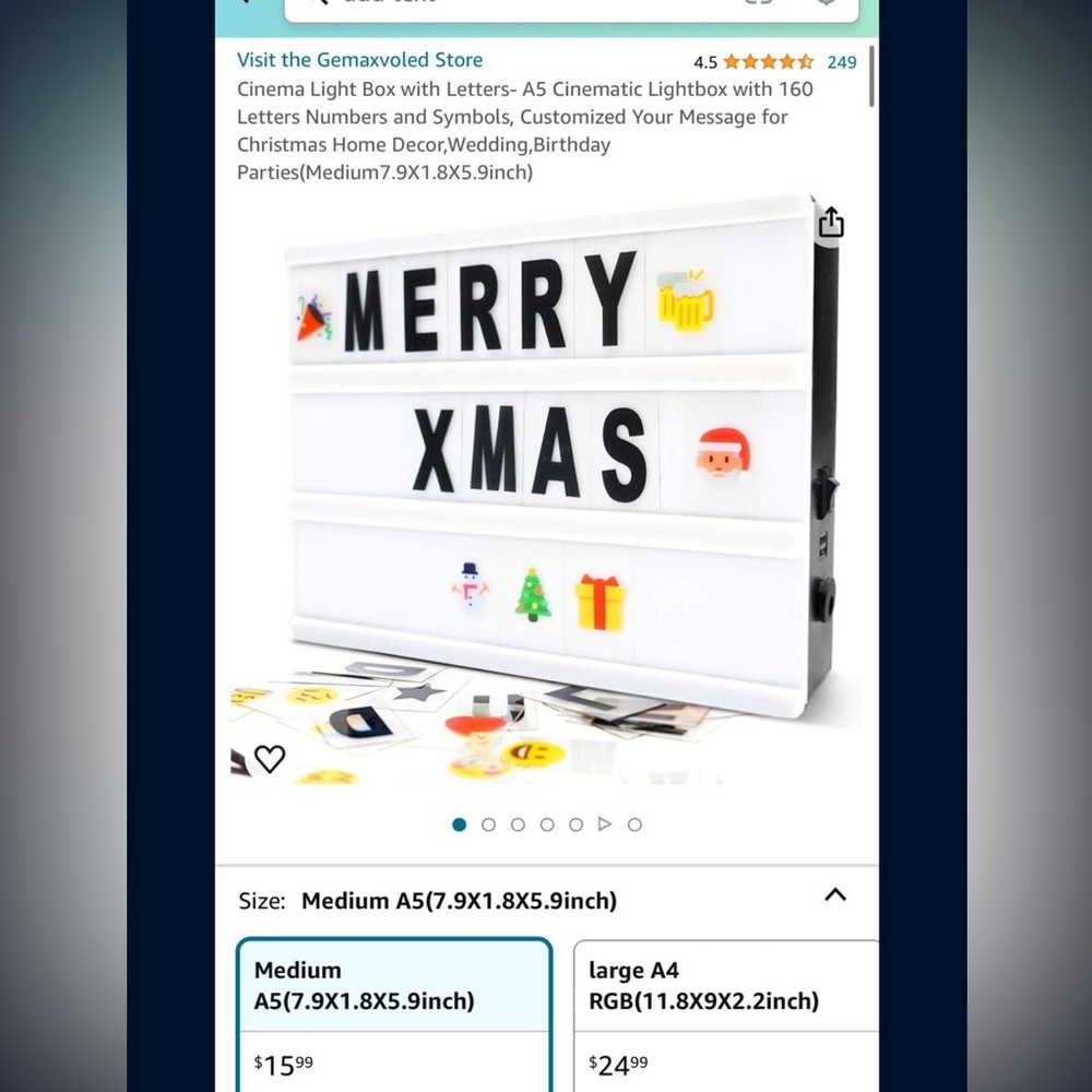 Cinema light box